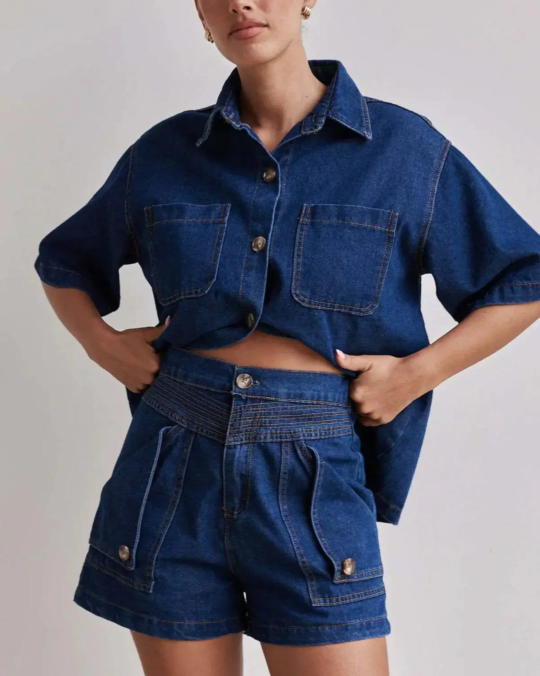 Harper Brooklyn | Denim Set - 100% Cotton