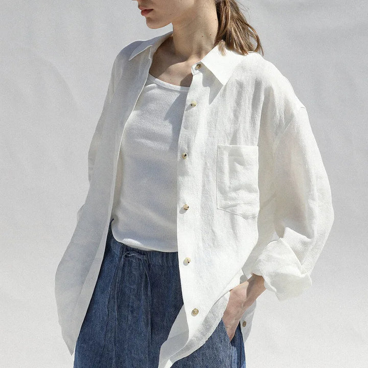 Harper Brooklyn | Oversized Linen Blouse