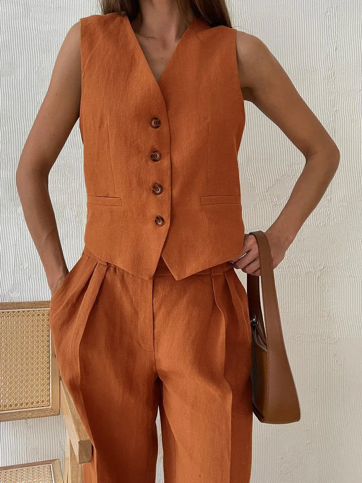 Harper Brooklyn | Linen Trouser Set