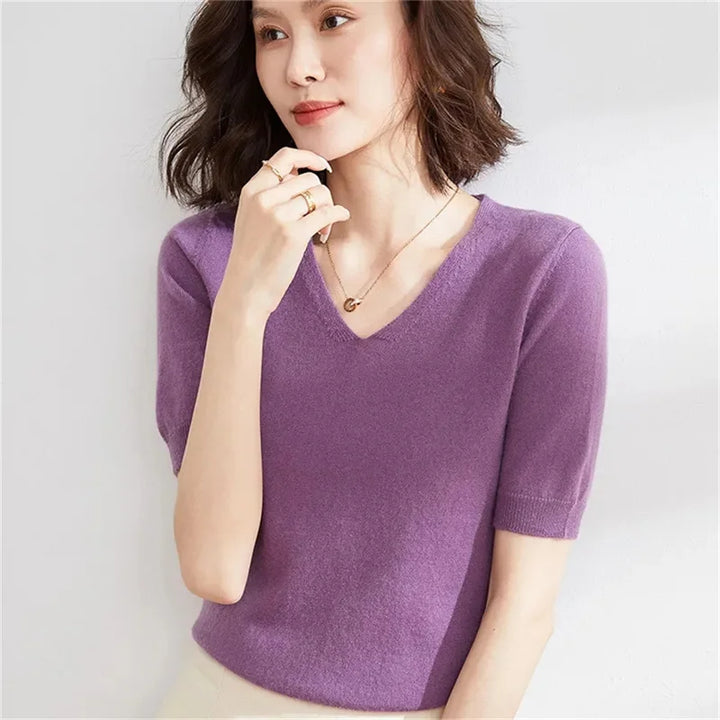 Harper Brooklyn | V-Neck Knit Top