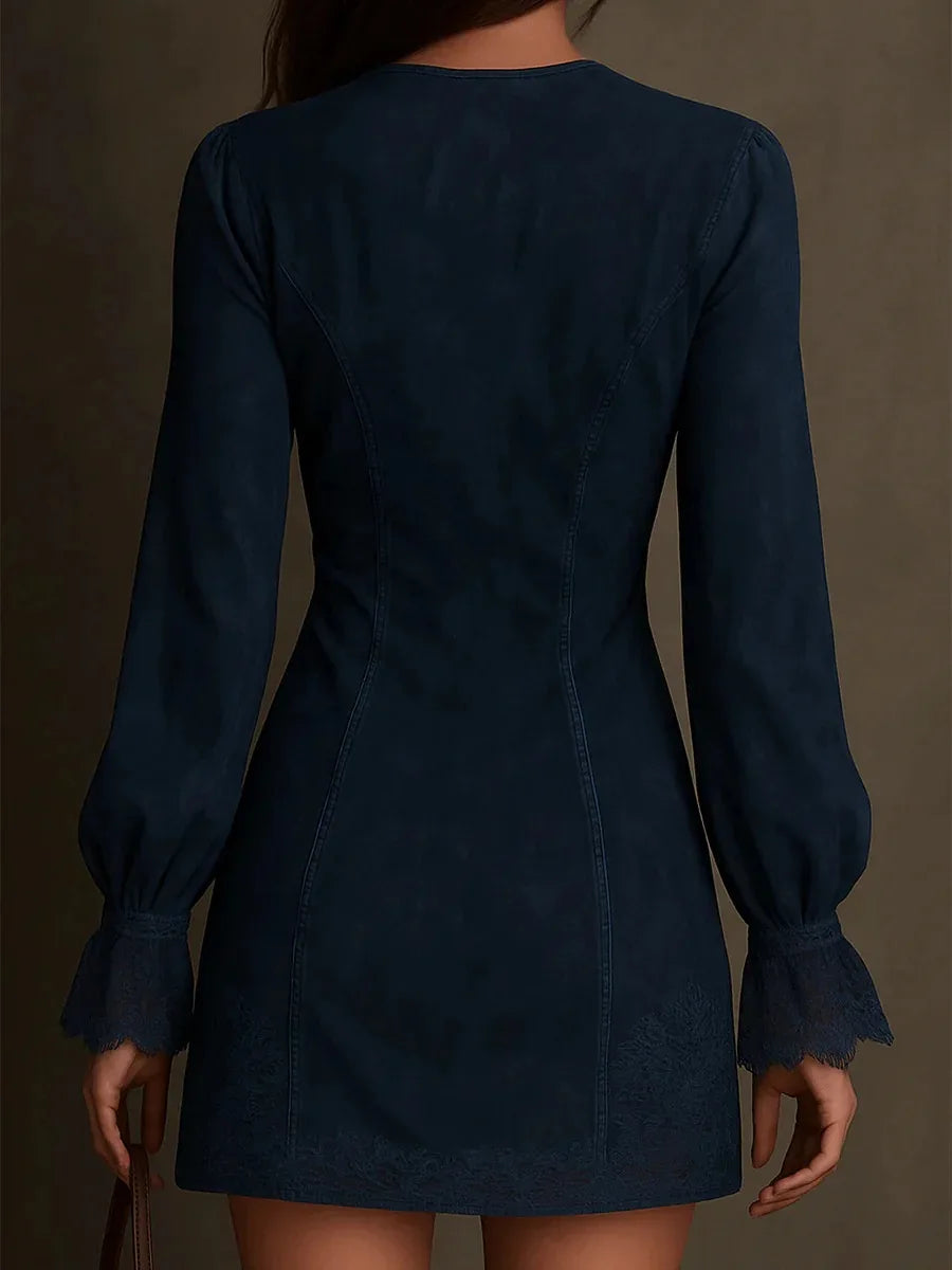 Harper Brooklyn | Short Suede Dress
