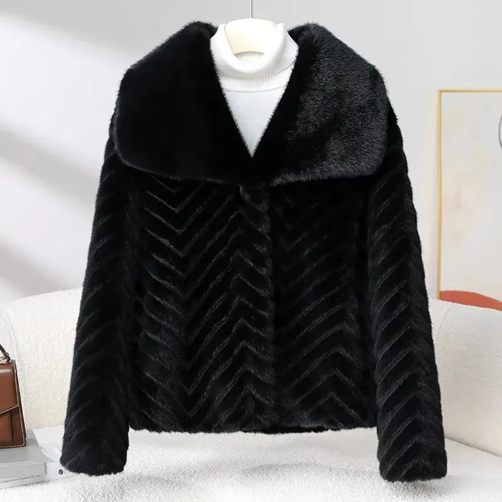 Harper Brooklyn | Faux Mink Jacket