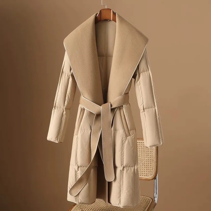 Harper Brooklyn| Down Coat with Wool Collar