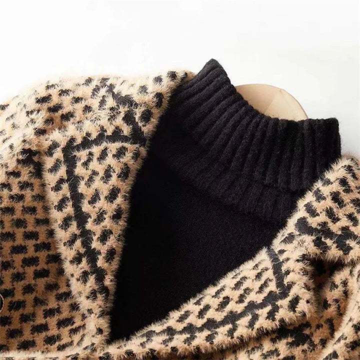 Harper Brooklyn | Houndstooth Knit Jacket