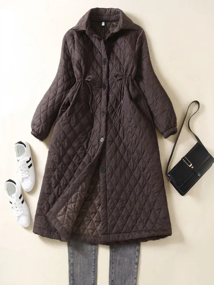 Harper Brooklyn | Quilted Long Coat