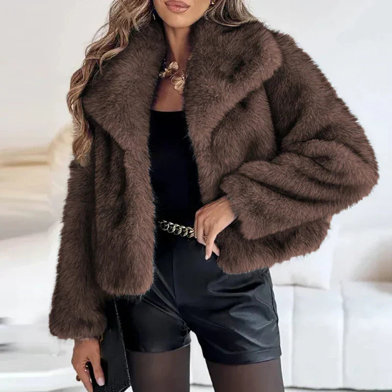 Harper Brooklyn | Women’s Relaxed Fit Faux Fur Jacket