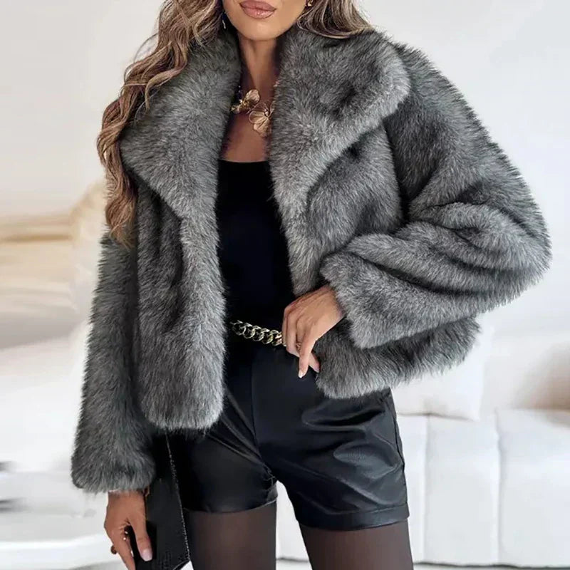 Harper Brooklyn | Women’s Relaxed Fit Faux Fur Jacket