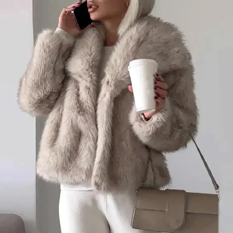 Harper Brooklyn | Women’s Relaxed Fit Faux Fur Jacket