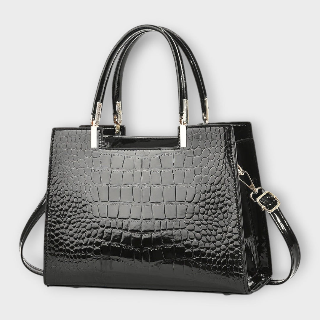 Harper Brooklyn| Handbag - Glossy Crocodile Pattern