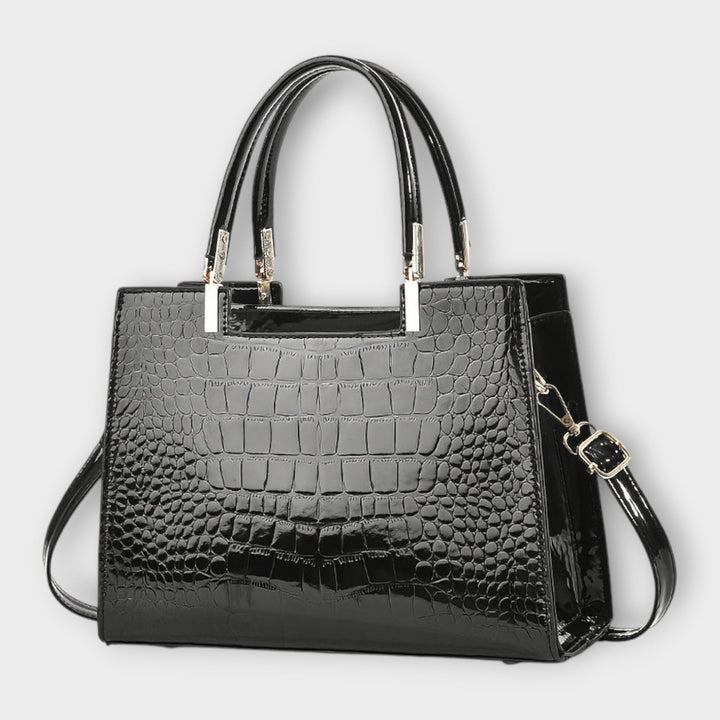 Harper Brooklyn| Handbag - Glossy Crocodile Pattern
