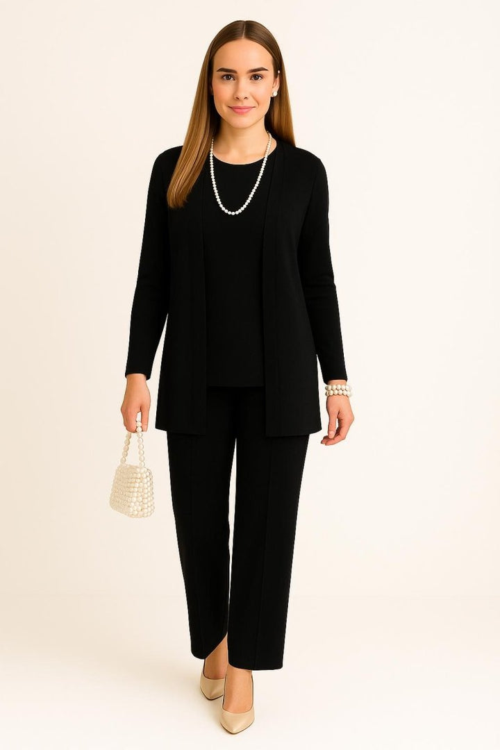 Harper Brooklyn | Cardigan, Top and Trousers Set