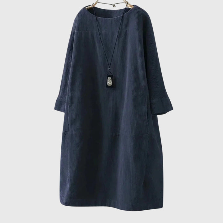 Harper Brooklyn | Relaxed Corduroy Midi Dress