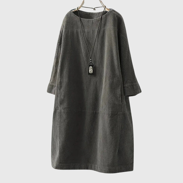 Harper Brooklyn | Relaxed Corduroy Midi Dress