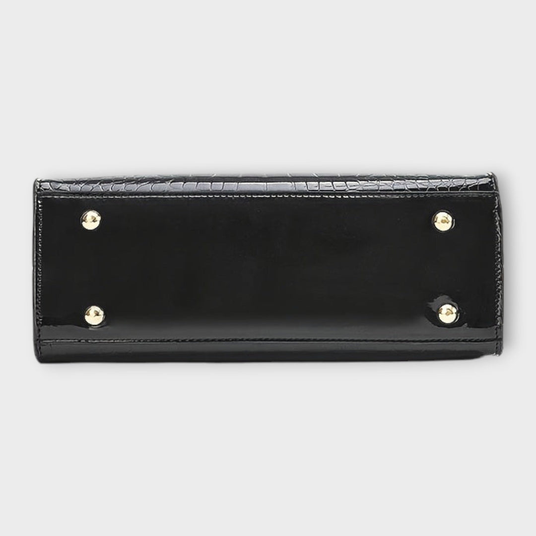 Harper Brooklyn| Handbag - Glossy Crocodile Pattern