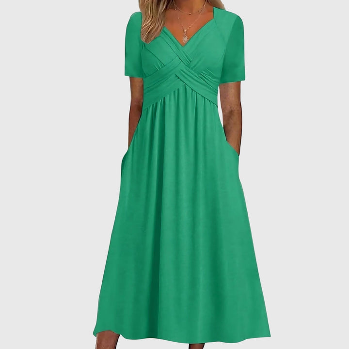 Harper Brooklyn| Midi Dress, Tummy Control