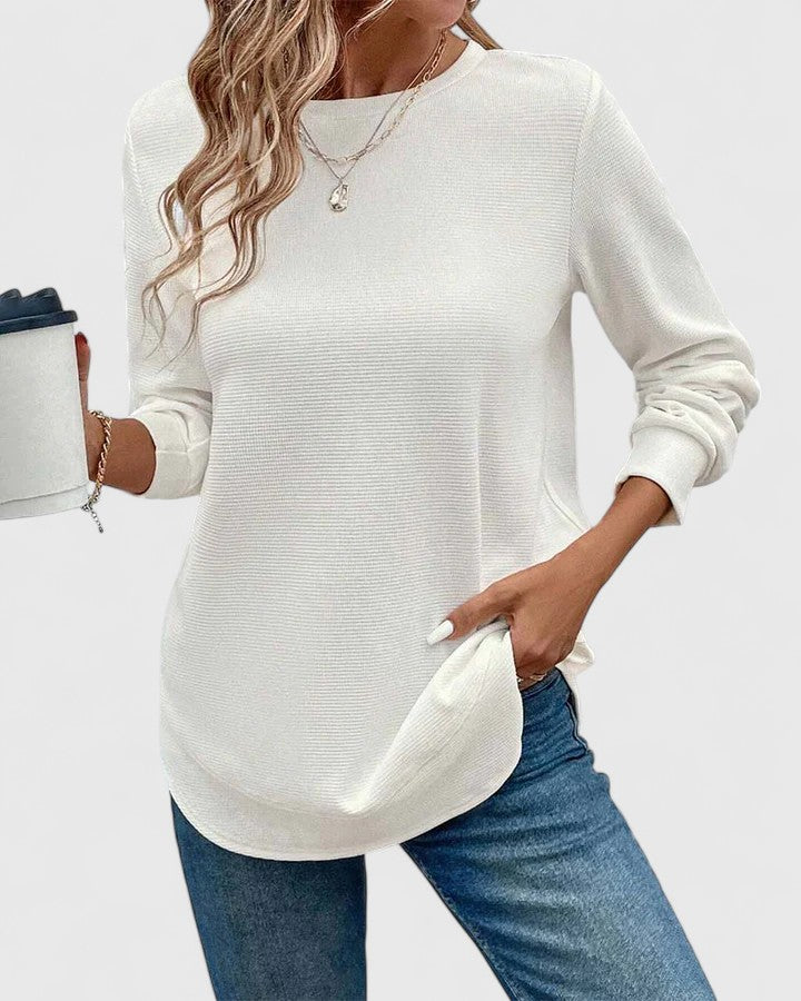 Harper Brooklyn | O-Neck Long Sleeve Top