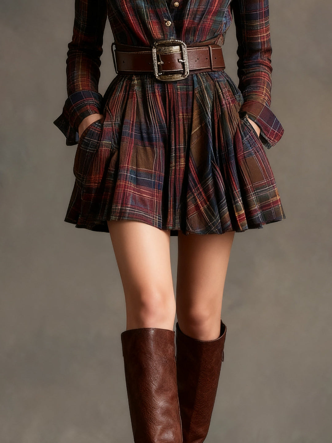 Harper Brooklyn| Mini Dress, Plaid