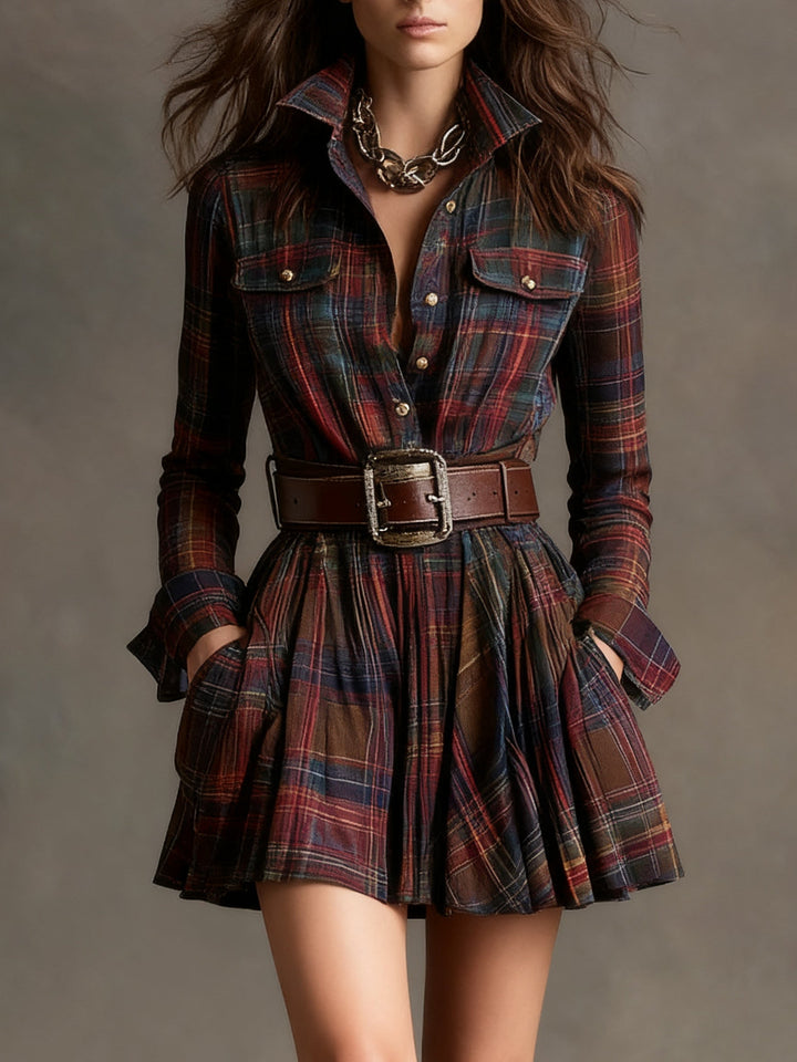 Harper Brooklyn| Mini Dress, Plaid
