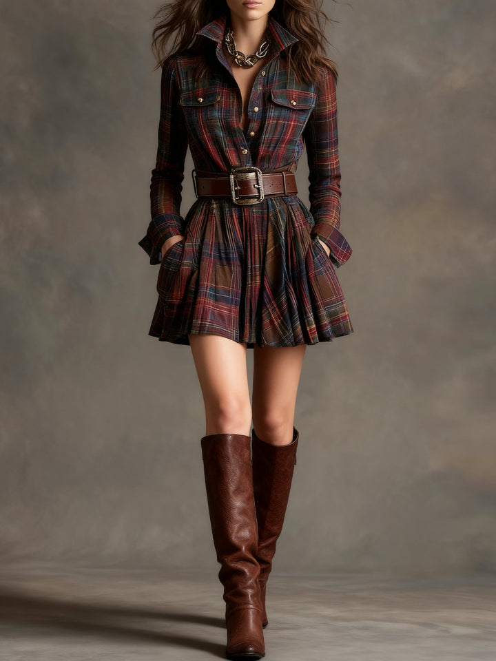 Harper Brooklyn| Mini Dress, Plaid