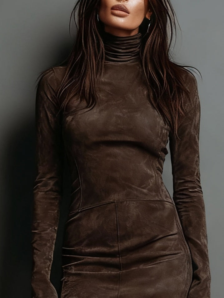 Harper Brooklyn| Turtleneck Mini Dress