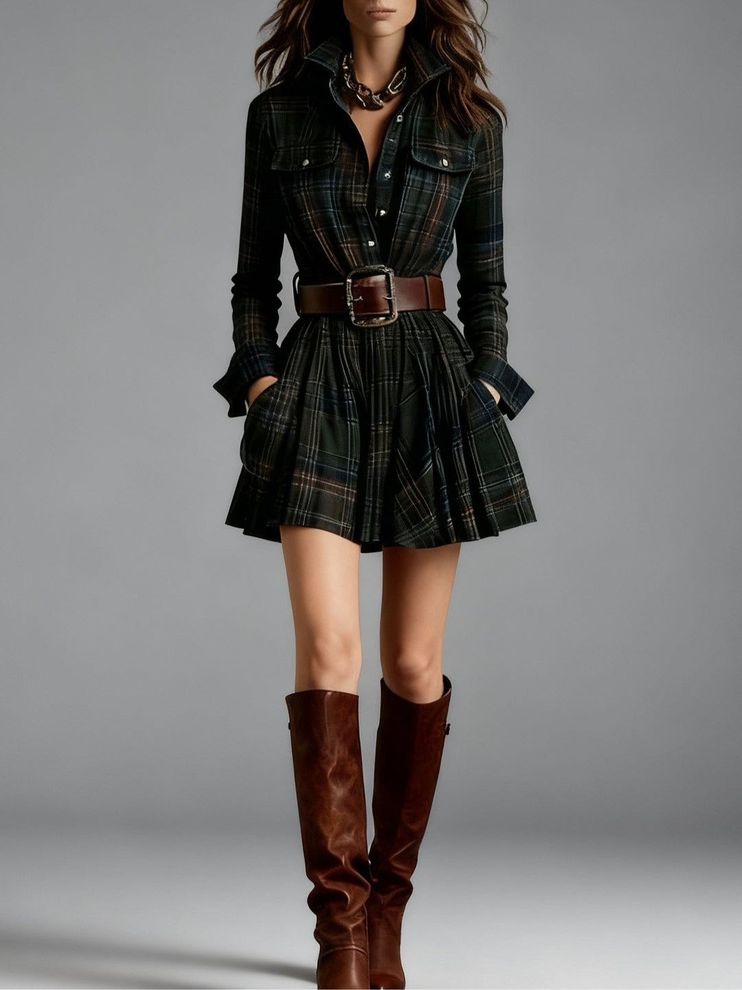 Harper Brooklyn| Mini Dress, Plaid