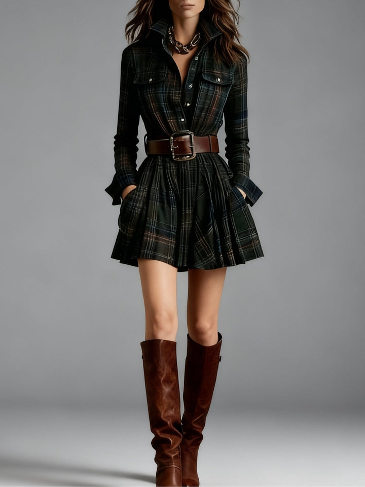 Harper Brooklyn| Mini Dress, Plaid