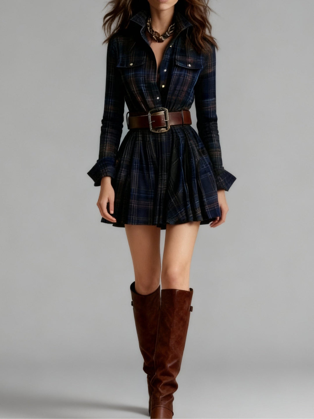 Harper Brooklyn| Mini Dress, Plaid