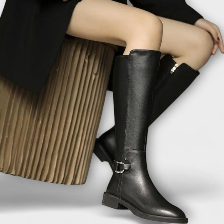 Harper Brooklyn | Leather Knee High Boots