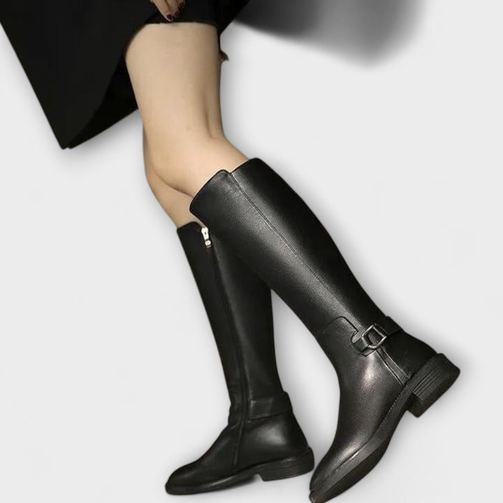 Harper Brooklyn | Leather Knee High Boots